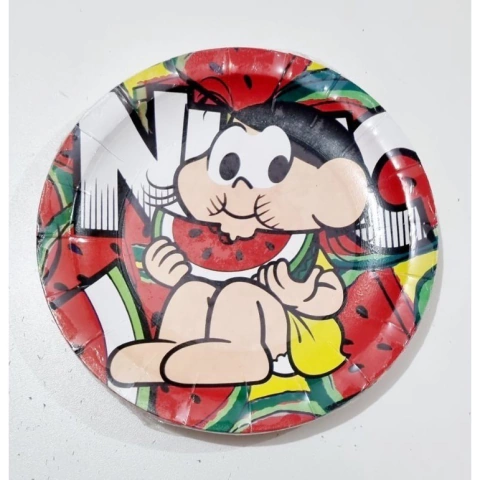 Prato de papel Festa Melancia Magali 08 Unidades