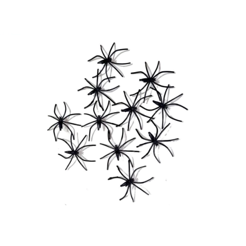 Mini Aranhas Decoração Halloween com 20 Unidades Aranha Festa dia das Bruxas Halloween