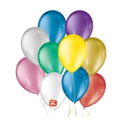Balão Cintilante Alto Brilho Numero 9 com 25 Unidades Balões São Roque