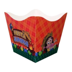 Cachepot Caixa de Pipoca Festa Junina 10 Unidades Cachepô Festa São João - comprar online