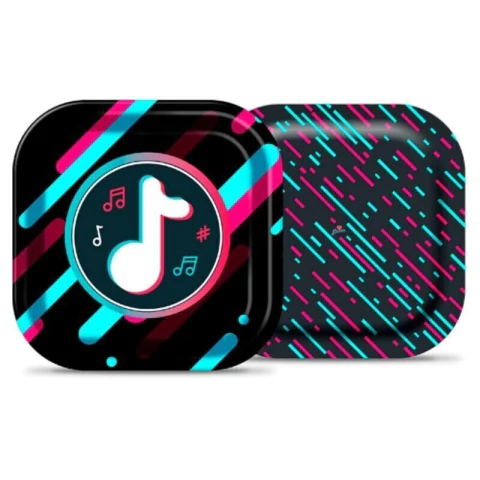 Prato Festa TIKTOK Music Move Com 8 unidades Decoração TikTok