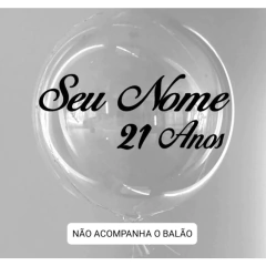 Adesivo Vinil Para Balão Bubble Adesivo para Personalizar Balão Personalizado Bubble