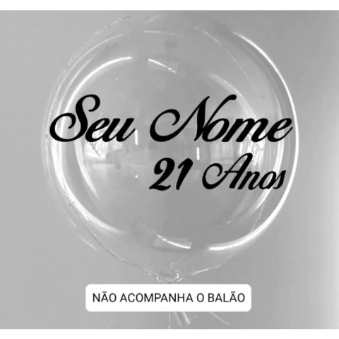 Adesivo Vinil Para Balão Bubble Adesivo para Personalizar Balão Personalizado Bubble