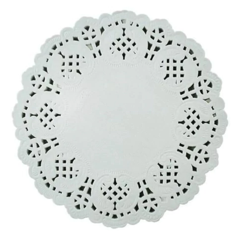 Tapetinho Papel Fundo Rendado Doilie 11,4cm Com 24 UNIDADES Fundo De forminhas De Doce Brigadeiro Fundo Tapete Forminha