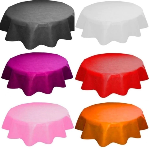 Toalha Redonda TNT 130cm 01 Unidade Toalha de festas e Eventos