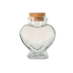 Potinho de Vidro Coração 80ml 01UN. Potinho Coração de vidro Pite de Temperos Decoração - comprar online