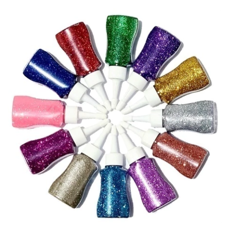 10 Glitter Para Balões 30g + Brinde Cola 30ml Brilho Para Balões Glitter HiFloat Cola de Balão gruda confete Bexiga