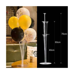 Base kit Suporte de Balões 7 Hastes 70cm 01 Unidade Arranjo de Balões Bexiga Base acrílico Base de Mesa Balões de Festas