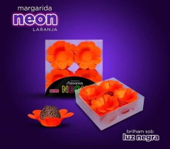 Imagem do Forminha Margarida Néon 40 UN. Forminha Festa Neon Para Doces