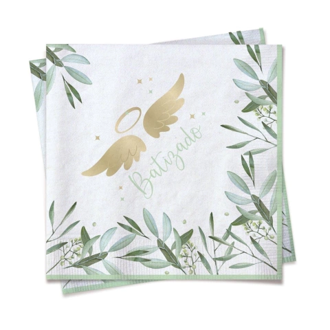 Guardanapo Meu Batizado Batismo 24,5x24,5 com 20 Unidades