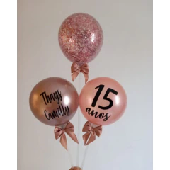 Balão Topo de Bolo Balloon Cake Personalizado Com Frases - comprar online