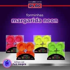 Forminha Margarida Néon 40 UN. Forminha Festa Neon Para Doces - comprar online