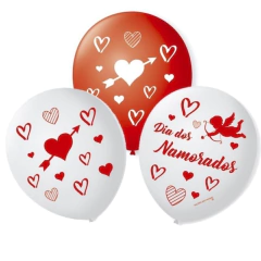 Balão Dia Dos Namorados 25 UN. Decoração dia dos Namorados Comemoração Amor