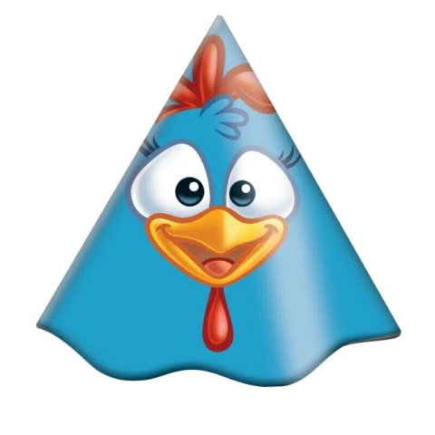 Chapéu Festa Galinha Pintadinha com 8 unidades