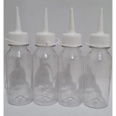 Frascos Plástico para Tintas Com Bico Aplicador 100ml 50 UNIDADES Frasco Pet Recipiente Tinta