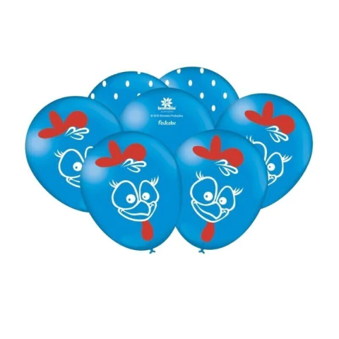 Balão Festa Galinha Pintatinha 25 UNIDADES Aniversário Infantil Galinha Pintadinha