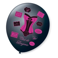 Balão Látex Festa Chá De Lingerie Número 9 C/25 Unidades - comprar online