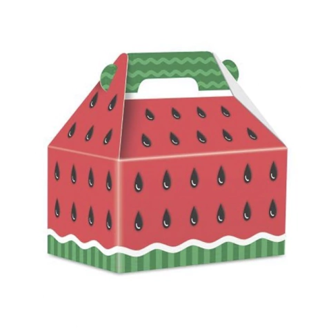 Caixa Surpresa Festa Melancia 08 Unidades Caixa Maleta Melancia Magali Quitandinha