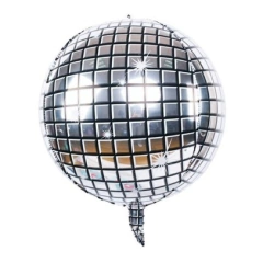 Balão Metalizado Discoteca Globo Espelhado 56cm - comprar online