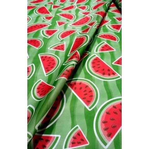 Toalha de Mesa Painel Festa Melancia Magali Tropical 1,40cmx1m