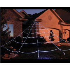 Teia de Aranha Gigante 5 Metros Decoração Halloween Teia Decorativa Dia das Bruxas Festa Halloween - Festejando25