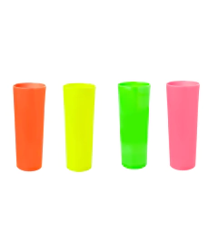 Copo Long Drink Néon 320 ML 01 Unidade Copo Balada Neon Festas e Eventos Copos