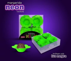 Forminha Margarida Néon 40 UN. Forminha Festa Neon Para Doces - loja online
