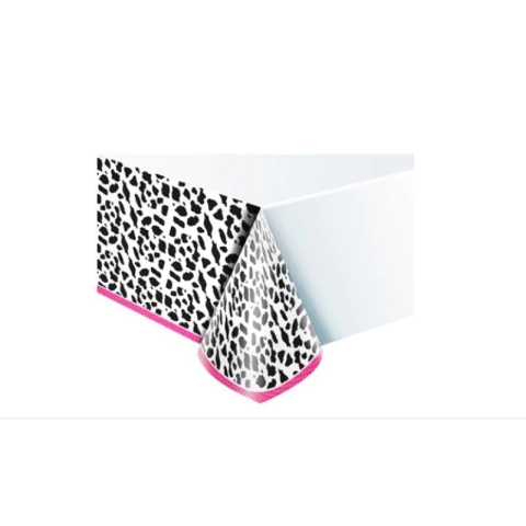 Toalha de Mesa Festa Fazendinha Pele de Vaca 1,20m x 1,80m 01 Unidade Toalha de Mesa Vaquinha Festa Bichos da Fazenda