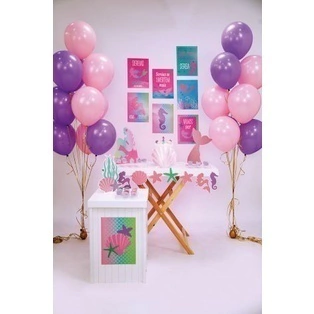 Kit Festa Sereia 62 PEÇAS Festa Fundo do Mar Kit Festa Infantil Sereias