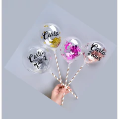 Balão mini BUBBLE 5 POLEGADAS com 5 UNIDADES Bubble Para Balloon Cake Topo De Bolo - comprar online