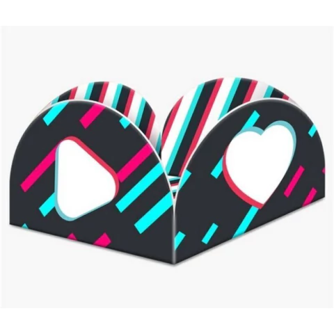 Porta Forminha Festa Tiktok Music Move / Tik Tok - Com 40 Unidades