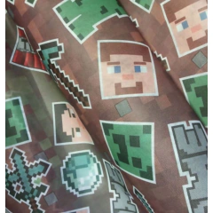 Painel Toalha TNT Festa Game Pixel Video Game 140cm x 1 Metro