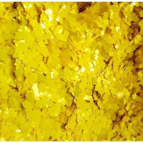 Confetes Para Balão Picadinho Amarelo 25g Confete Bubble Personalizar Balões Confete