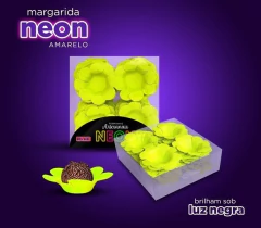 Forminha Margarida Néon 40 UN. Forminha Festa Neon Para Doces na internet