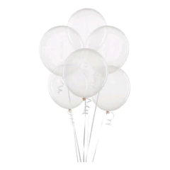 Balão De Festa Latex 9'' 23cm - Transparente 50 Unidades