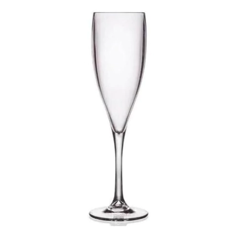 Taça Champanhe Acrílico Transparente 10 Unidades