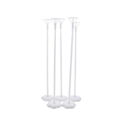 kit 5 Vareta 50cm Balões + 5 Base de mesa Base arranjo de balões Bubble Vareta haste