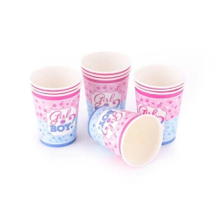 Copo Descartável Festa Chá Revelação Boy Or Girl 270ml 10UN. Copo Boy or Girl Revelação