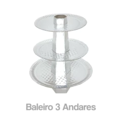 kit 2 Baleiros 3 Andares Baleiro Porta Bala De Aniversário Decoração Eventos Comemoração - comprar online