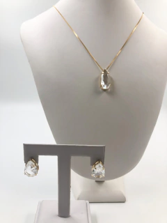 Conjunto gota dourada CJ0022 na internet