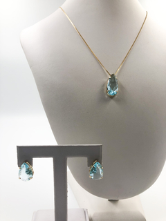 Conjunto gota dourada CJ0022
