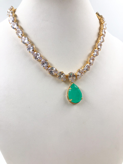 Colar zircônia fusion CL0063 - Ellegance bijoux