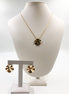 Conjunto medalha martelado CJ0031 - comprar online