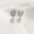 Brinco pérola cristais silver - comprar online