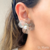 Brinco de pérola flower silver - comprar online