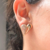 Brinco love cristal gold - comprar online