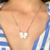 Colar borboleta madrepérola silver - Ei, Maria - Brincos, Berloques, Joias e Acessórios