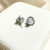 Brinco round cristal silver na internet