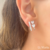 Brinco heart pearl silver - comprar online