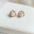 Imagem do Brinco round cristal gold